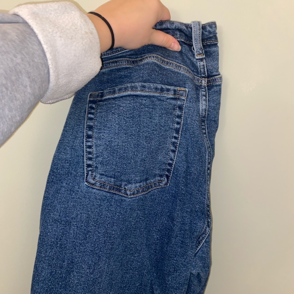 Frayed High Waisted Boyfriend Jeans